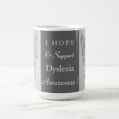 ディスレクシア認識度リボンエンジェルカスタムムグ コーヒーマグカップ (中央)