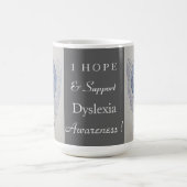 ディスレクシア認識度リボンエンジェルカスタムムグ コーヒーマグカップ (中央)