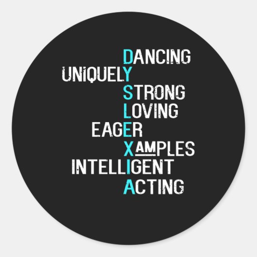 ディスレクシア認識度月, 10月 ラウンドシール (正面)