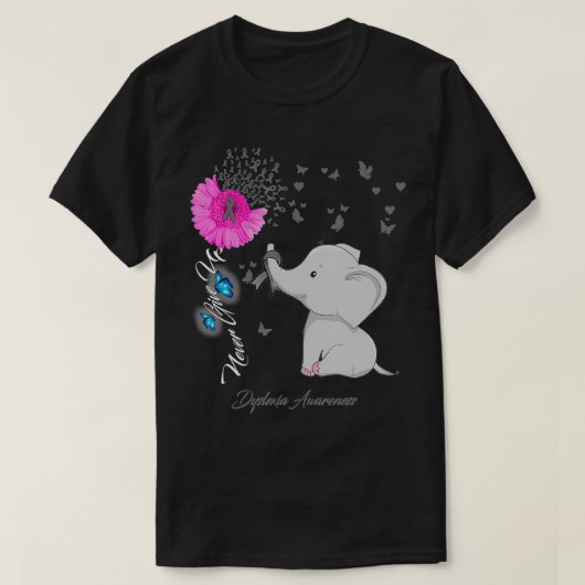 ディスレクシア・リボン・ギフト Tシャツ (デザイン正面)