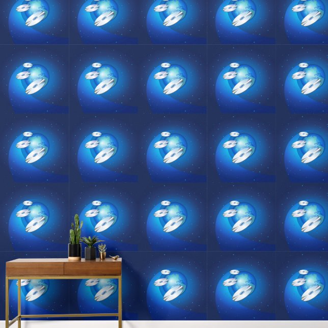 ディス飛んでいるク 壁紙 (廊下)