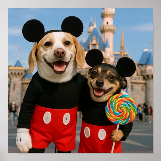 "ディズニーで楽しむ" ポスター (正面)