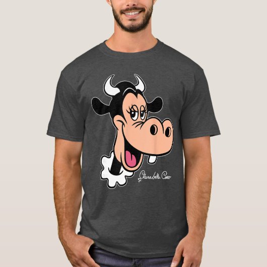 ディズニークララベルカウビッグ顔レトロキャラクタートリ Tシャツ (正面)