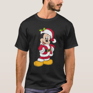 ディズニーサンタミッキーマウスホリデーショートスリーブ Tシャツ