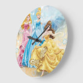 ディズニープリンセスの王室 ラージ壁時計 (傾斜)