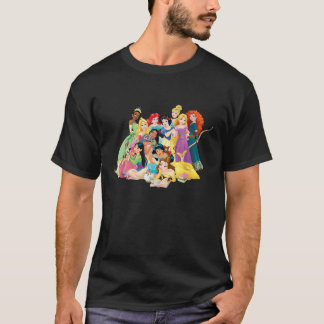 ディズニープリンセスグループの写真 Tシャツ