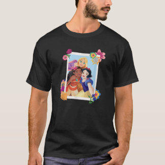 ディズニープリンセス ラプンツェル モアナ 白雪姫 ポラロイド Tシャツ