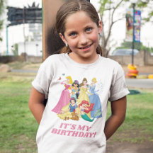 ディズニープリンセス |私の誕生日Tシャツ