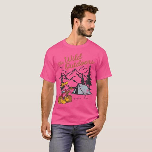 ディズニーミッキーとフレンズザワイルドアウトドアミッキー Tシャツ (正面フル)