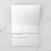 ディズニーランドのクリスマス シーズンカード (内部)