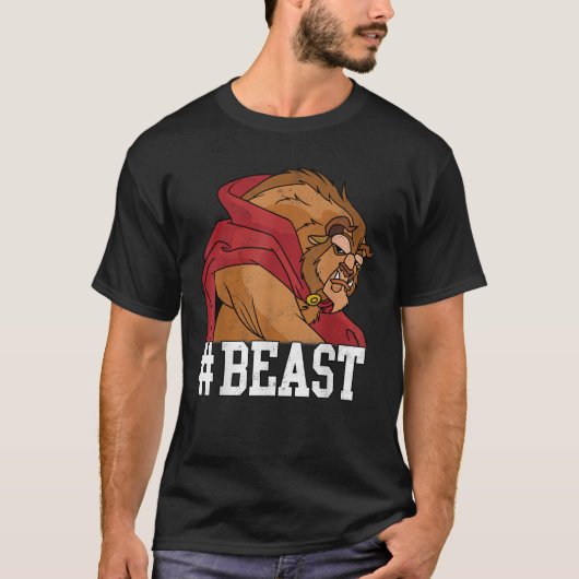 ディズニー美しいとビーストBEASTビッグ顔ポルトライ Tシャツ (正面)