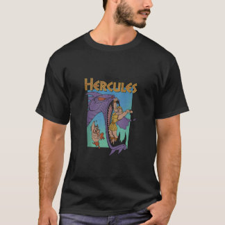 ディズニー・ヘラクレス・ヒュドラ・バトル・レトロ・クラシック・ムービーP Tシャツ