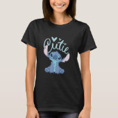 ディズニー・リロ＆スティッチの愛らしいポーズ Tシャツ (正面)