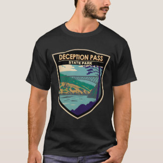 ディセプション・パス州立公園の橋 ワシントン州 Tシャツ