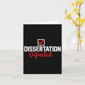 ディセレーションがPhd大学院生Phd卒業を擁護 カード (黄色い花)