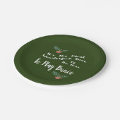 ディセンバーホリデイバンコ紙プレート ペーパープレート (アングル)