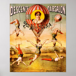 ディゼントD'アブサロン恋しく思シエナアクロバティック・サーカス ポスター