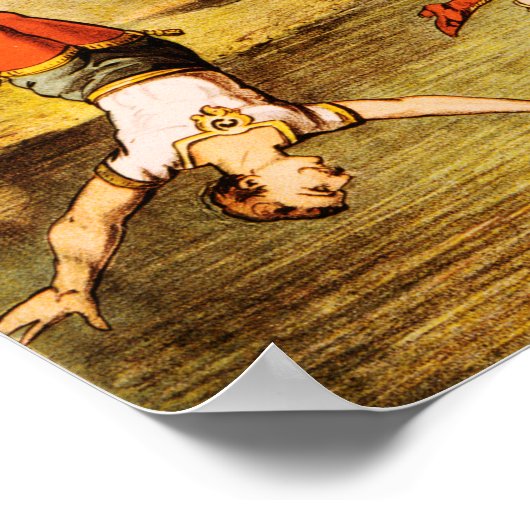 ディゼントD'アブサロン恋しく思シエナアクロバティック・サーカス ポスター (角)