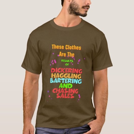 ディッカリングの毛むくじゃらのおもしろい茶色 Tシャツ (正面)