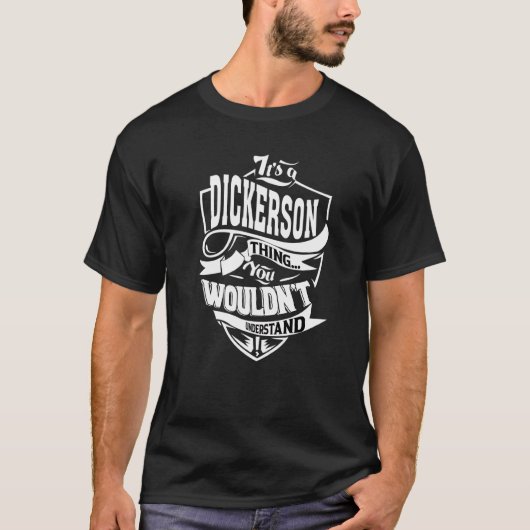 ディッカーソンだから分かる Tシャツ (正面)