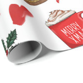 ディッキザホールズフードクリスマスおもしろい ラッピングペーパー (ロールコーナー)