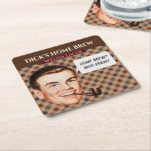 ディックのホームブリュー マッチングコースター スクエアペーパーコースター (アングル)