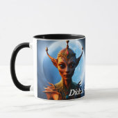 ディックの朝のお茶をカスタマイズパーソナライズされた可能 マグカップ (左)