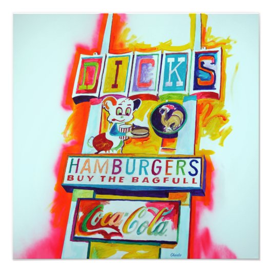 ディックの車で入る フォトプリント            (正面)