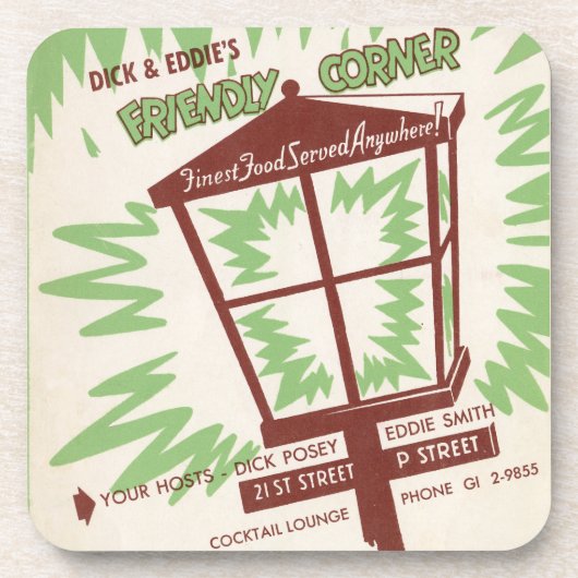 ディック&エディー飲み物用コースター コースター (正面)