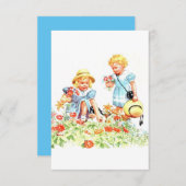 ディック・ジェーンとサリー・グリーティング・カード サンキューカード (正面/裏面)