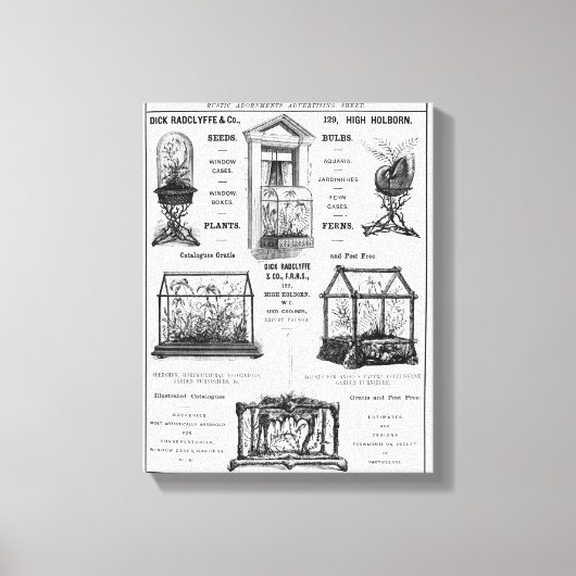 「ディック・ラドクリフ&カンパニー」の広告 アド素朴ル キャンバスプリント (正面)