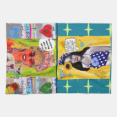 ディッシュタオル私の感情的な支持犬 キッチンタオル (横)