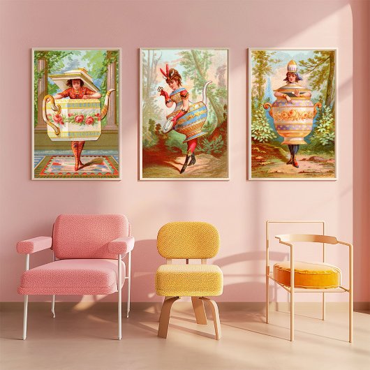 ディッシュダーリンズティータイムアートプリント ポスター