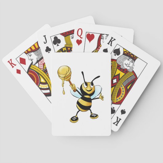 ディッパーを遅らせている微笑の漫画の蜂蜜の蜂 トランプ (裏面)