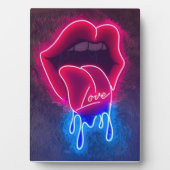 ディッピング唇ネオンのサイン、垂れ下がった愛Ledのサイン、wa フォトプラーク (正面)