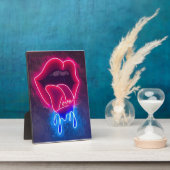 ディッピング唇ネオンのサイン、垂れ下がった愛Ledのサイン、wa フォトプラーク (側面)
