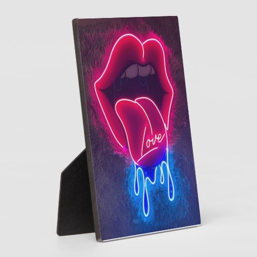 ディッピング唇ネオンのサイン、垂れ下がった愛Ledのサイン、wa フォトプラーク (側面)