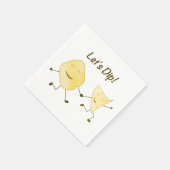 ディップしよう！（漫画ポテト&トルティーヤチップ） スタンダードカクテルナプキン (角)