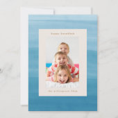 ディップグラデーションダイ海ブルーハヌカー写真 シーズンカード (正面)