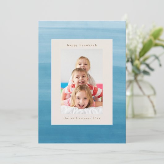 ディップグラデーションダイ海ブルーハヌカー写真 シーズンカード (スタンド正面)