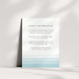 ディップ染料ゲスト詳細エンクロージャカード |アクア エンクロージャーカード