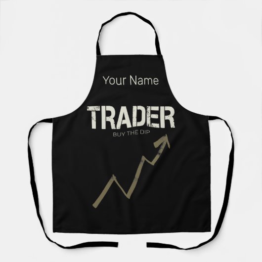ディップ買デイトレーダーと暗号通貨 エプロン (正面)