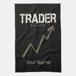 ディップ買デイトレーダーと暗号通貨 キッチンタオル