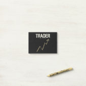 ディップ買デイトレーダーと暗号通貨 ポストイット (デスク上)