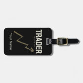 ディップ買デイトレーダーと暗号通貨 ラゲッジタグ (正面横)