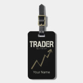 ディップ買デイトレーダーと暗号通貨 ラゲッジタグ (正面縦)