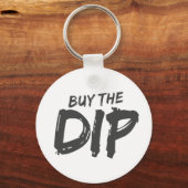 ディップ買ブラックプリントキーチェーン キーホルダー (正面)