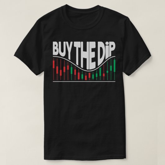ディップ買WSBウォール通り株、BTC Crpyto Pull Tシャツ (デザイン正面)