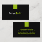 ディティアン栄養士モダンミントグリーン 名刺 (正面/裏面)