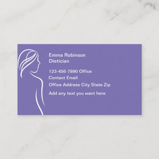 ディティシアンアポイントメント名刺デザイン 名刺 (正面)